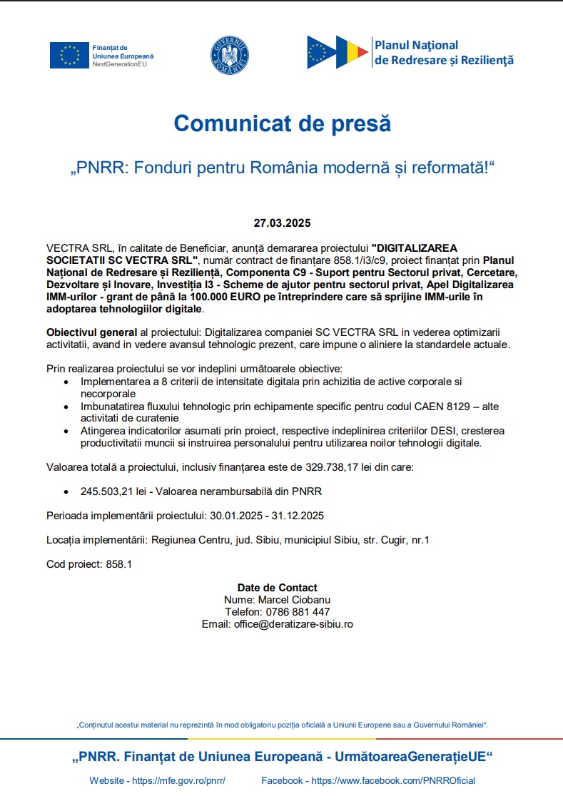 Document PNRR